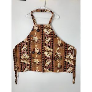 French chef apron cooking handmade pockets EUC 5659 Kitchen lightweight